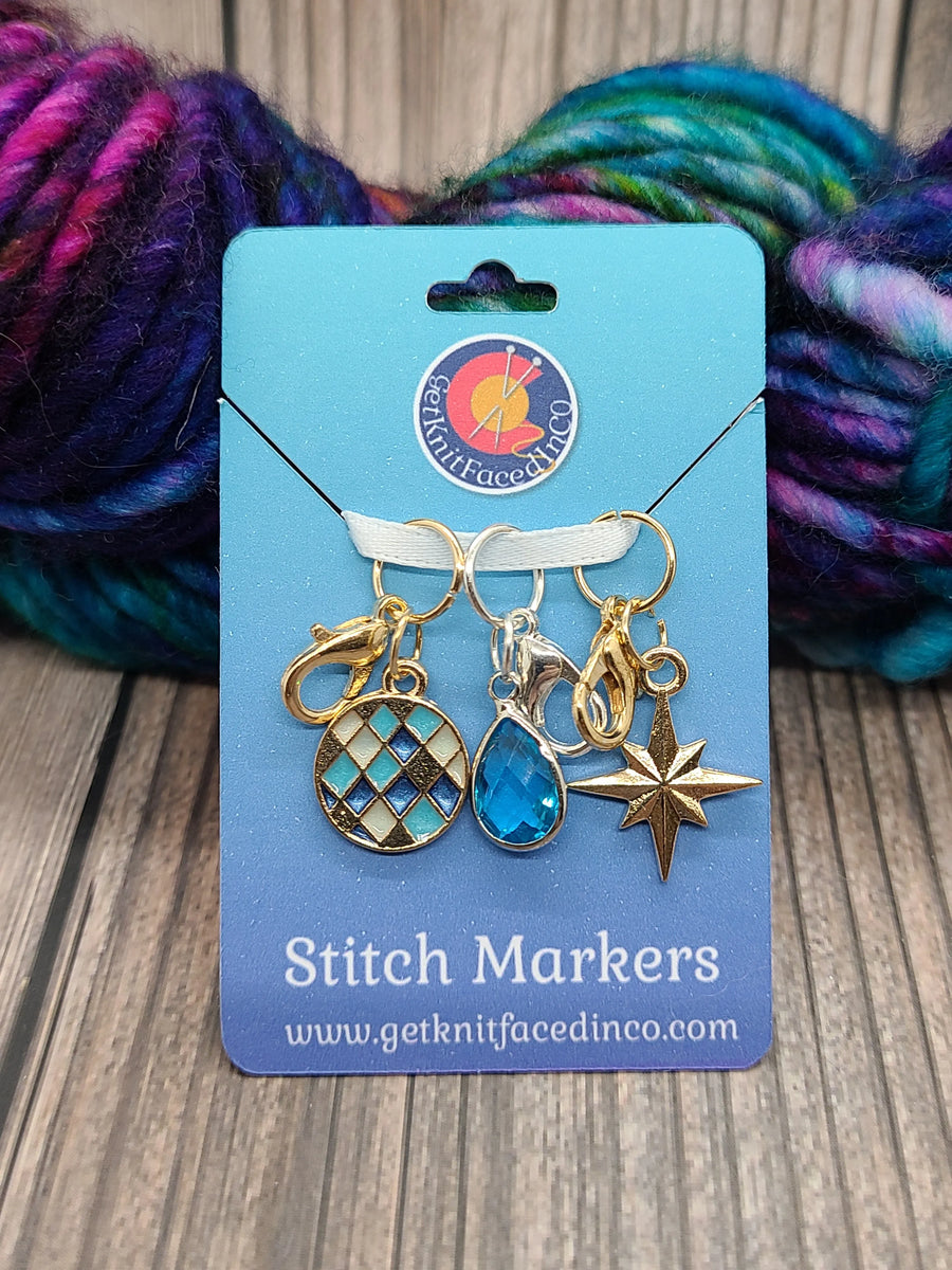 Crochet Stitch Markers Set C10 Get Knitfaced In CO