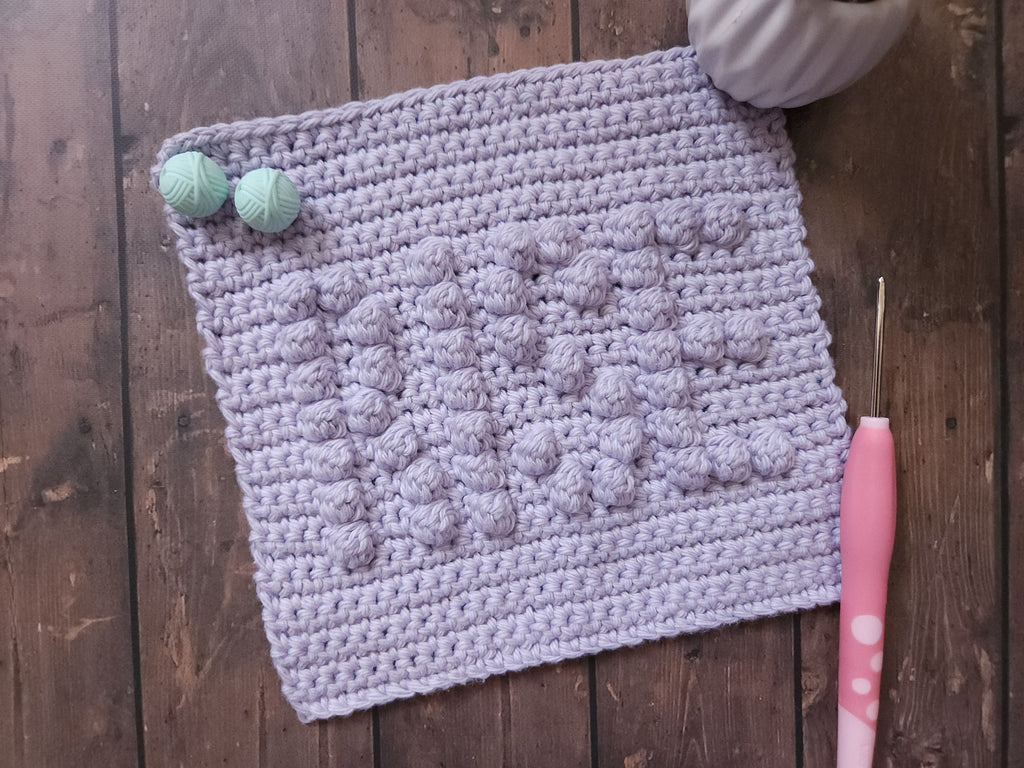 Lilac Rise Crocheted Dishcloth