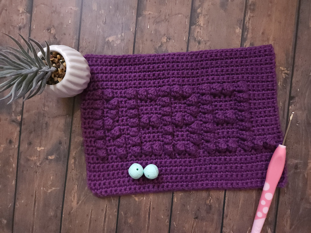 Purple Rebel Crocheted Dishcloth