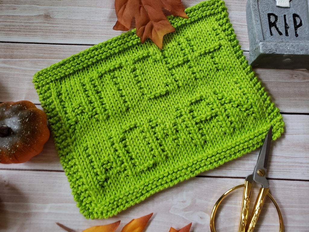 Halloween Dishcloth Pack - PDF Knit Patterns