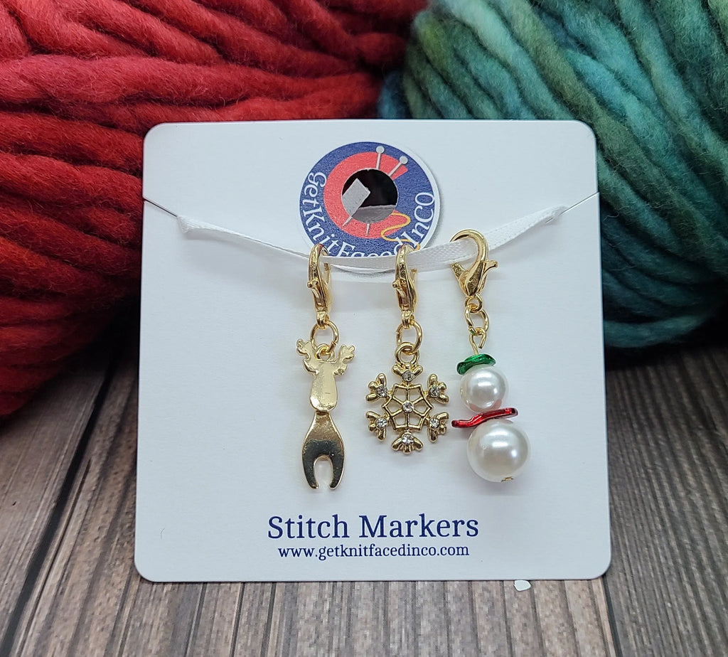 Crochet Christmas Stitch Markers - Set C6