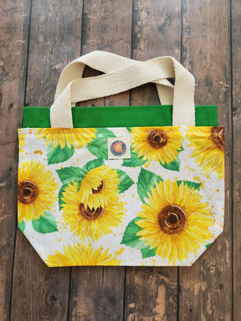 Hand Made Sunflower Project Bag Small