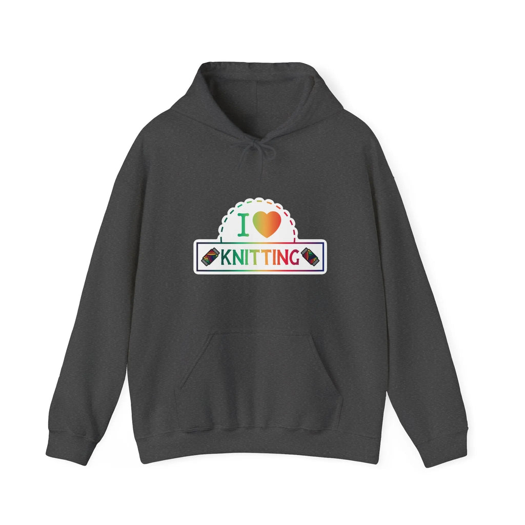 I Love Knitting Hooded Sweatshirt