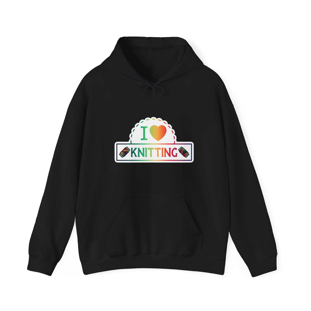 I Love Knitting Hooded Sweatshirt