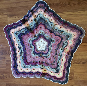Multicolored Star Shaped Baby Blanket